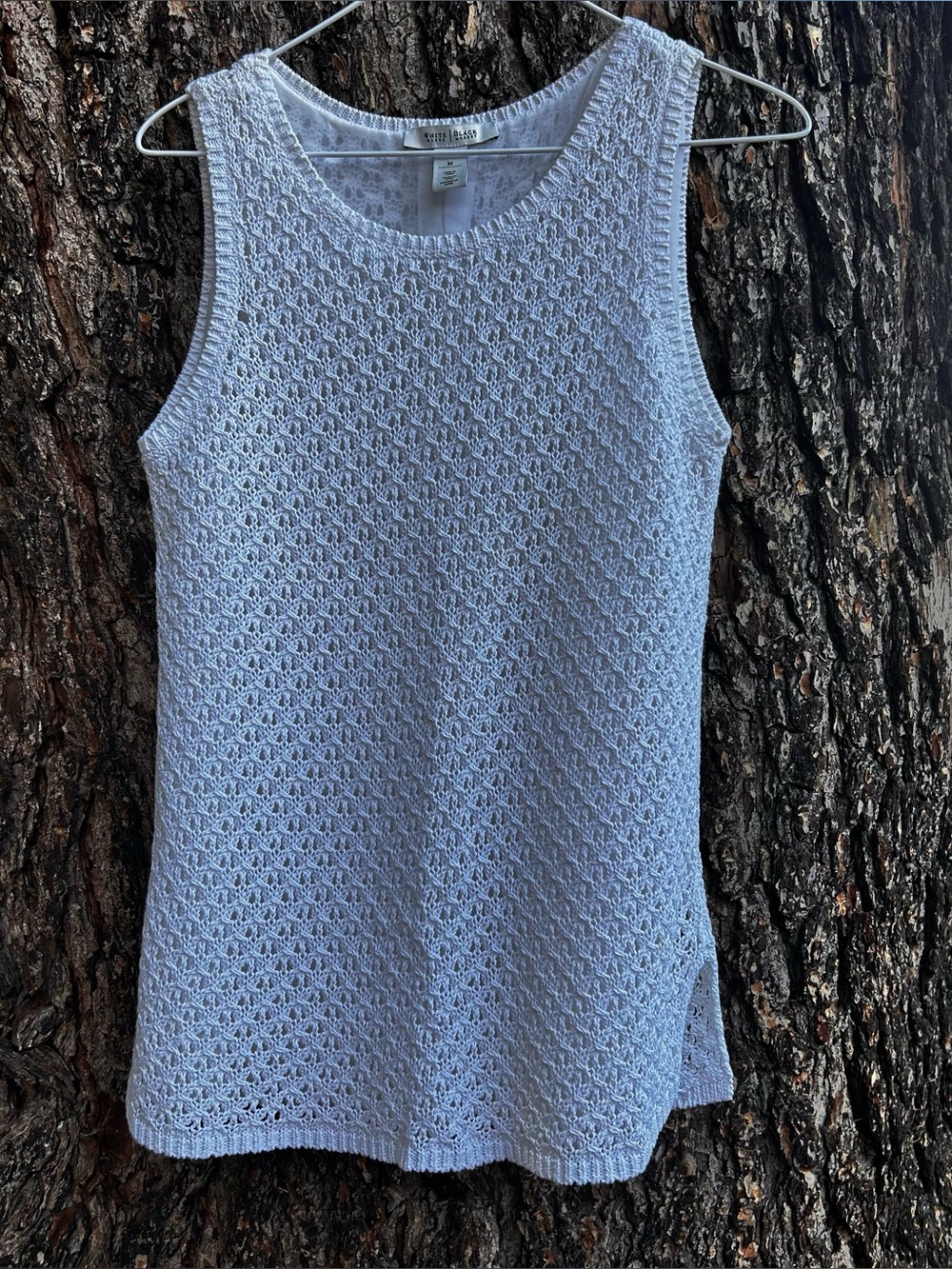 WHITE HOUSE Black Market CROCHET Mini dress Sleeveless Sz:M